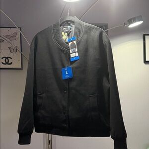 Classic Black Women’s Bomber Jacket